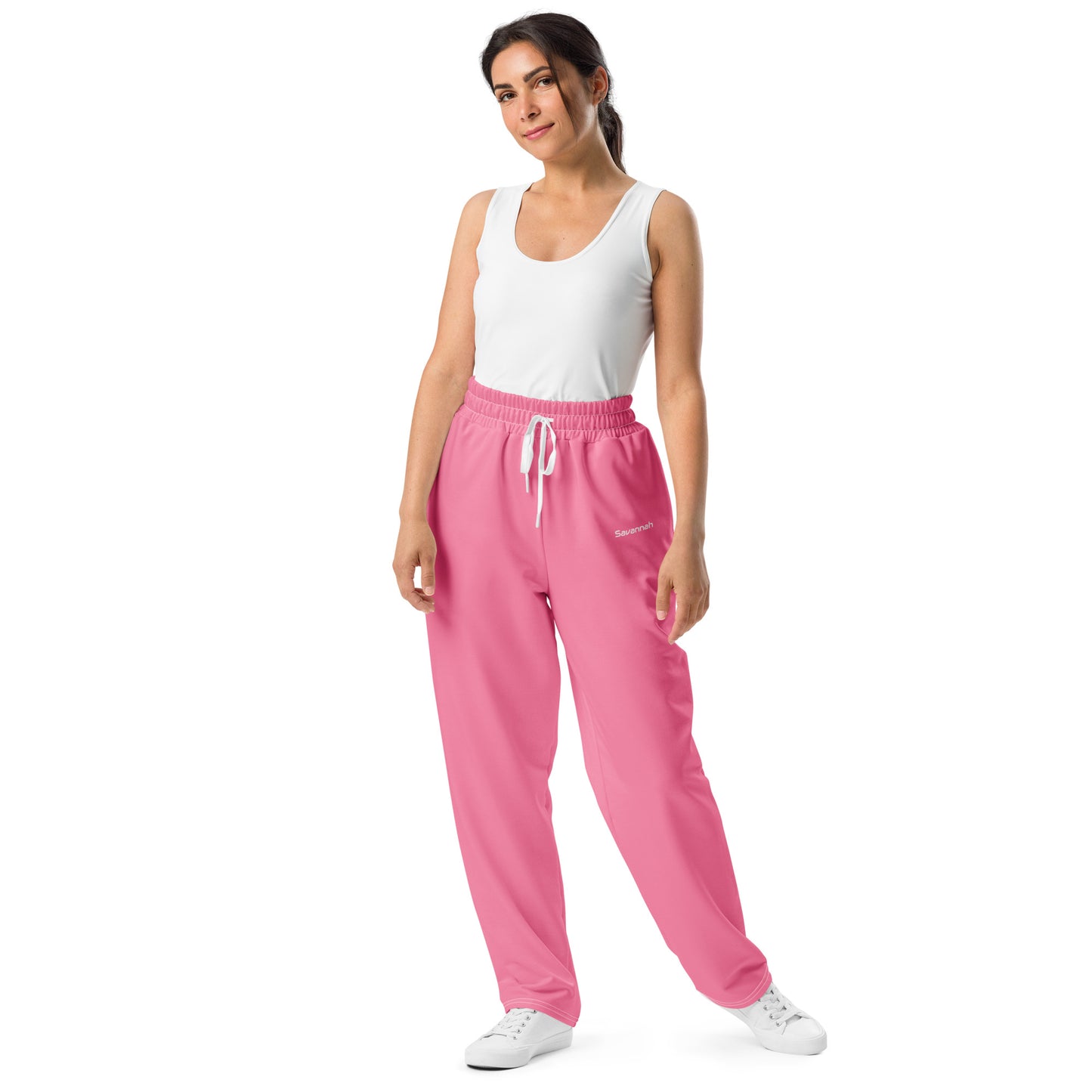 Tickle Pink Wide-leg Joggers